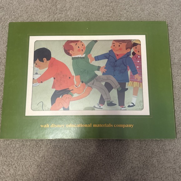 Other - 1960's Disney Educational Print Posters School Safety 103 W/Folder No easel